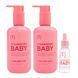 Набор против клубничной кожи Strawberry Baby: Гель для душа увлажняющий 250 г + Крем для экстра-увлажнения 250 г + Тоник-пилинг для тела 30 г + Салициловый пилинг от прыщиков и вросших волос 30 г в подарок