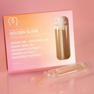 Ампули для сяйва тіла та волосся Golden Elixir 70 мл